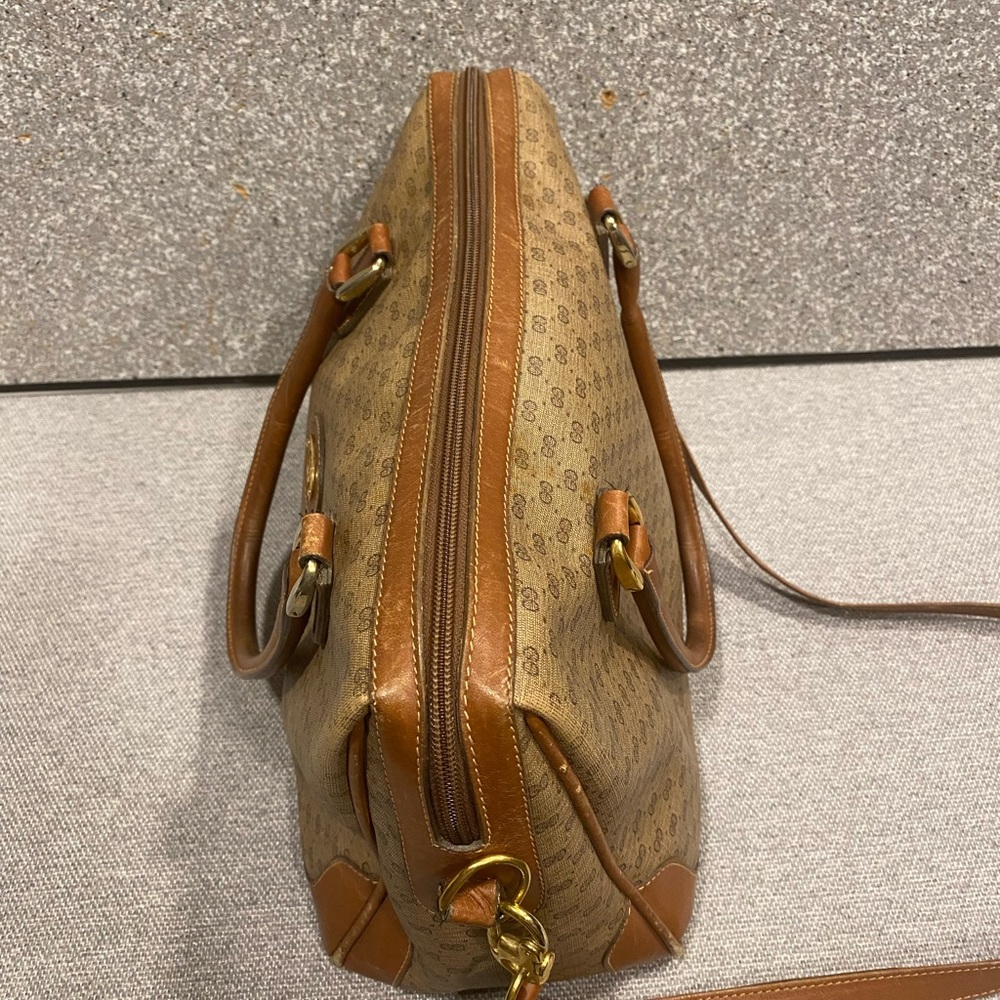 Vintage Gucci Monogram Handbag Crossbody With Shoulder Strap - Picture 16 of 16